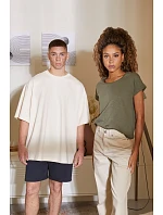 Build your Brand BY 193 Pánske tričko oversize „Huge Tee“ 56.0193 biela piesková