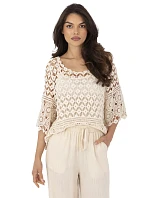 Bluzka MI BZ model 21129469 beżowy - FPrice Bluzka MI BZ model 21129469 beżowy - FPrice