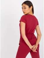 Tričko RV TS 4623.42 bordó
