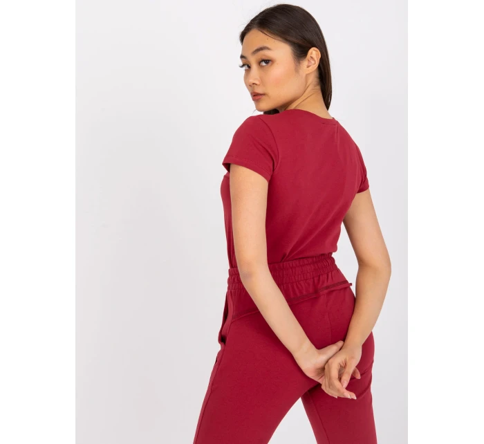 Tričko RV TS 4623.42 bordó