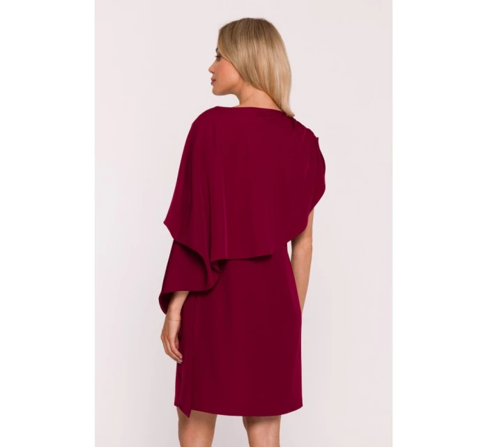 Šaty s  bordó model 21470662 - STYLOVE