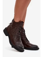 Dámske topánky Artiker - zateplené, prírodná koža, čokoláda Dámske topánky Artiker - zateplené, prírodná koža, čokoláda