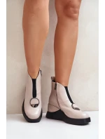 Topánky na klinovom podpätku model 201014 Step in style