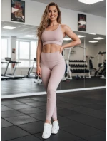 dámské legíny s vysokým pasem světle fialové Dstreet model 21986763 - FashionStreet