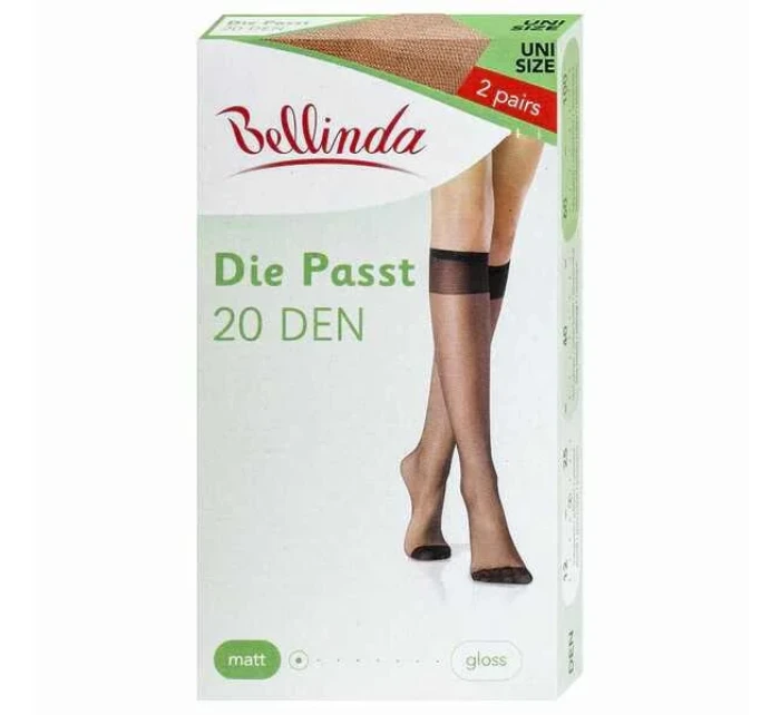 Dámske matné silonkové podkolienky DIE PASST KNEE-highs 20 DEN - Bellinda - amber