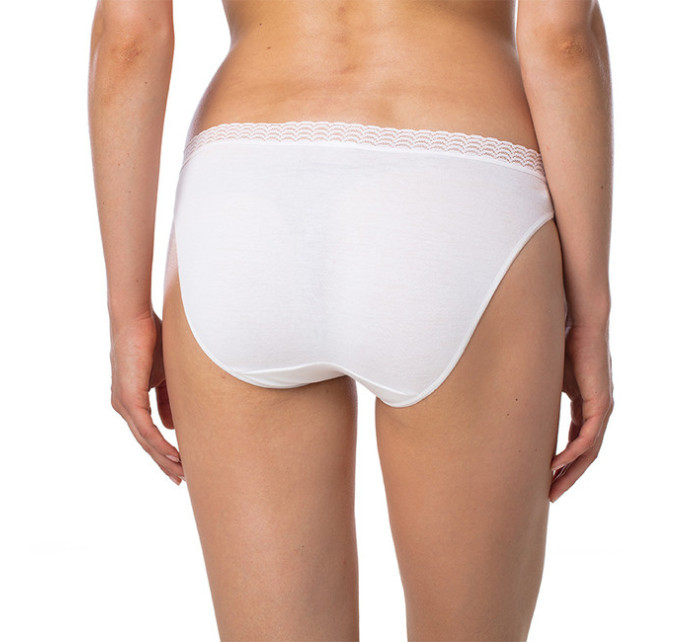 Dámske nohavičky s čipkou FANCY COTTON Minislip - Bellinda - biela