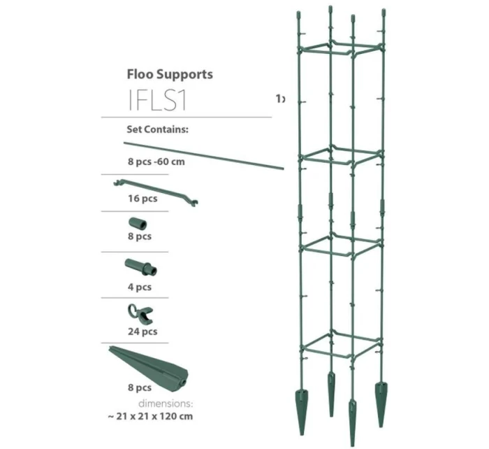 PODLAHOVÉ PODPIERKY 21x21x120 cm FOREST GREEN detské PODLAHOVÉ PODPIERKY 21x21x120 cm FOREST GREEN detské