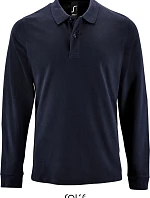 SOL'S Perfect LSL Men Pánske polo s dlhým rukávom z piké 25.2087 francúzska námornícka modrá