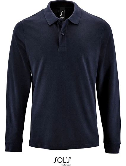 SOL'S Perfect LSL Men Pánske polo s dlhým rukávom z piké 25.2087 francúzska námornícka modrá SOL'S Perfect LSL Men Pánske polo s dlhým rukávom z piké 25.2087 francúzska námornícka modrá