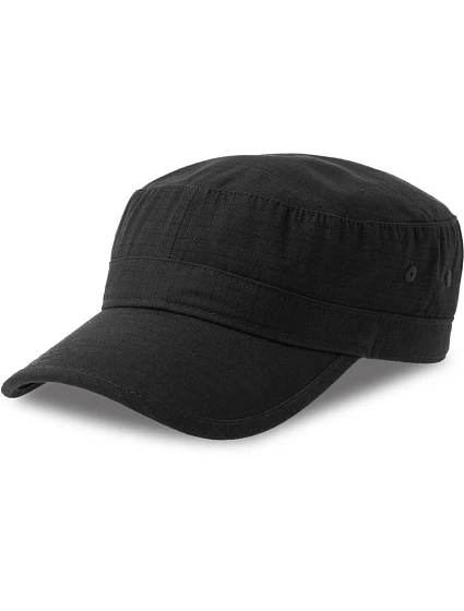 Atlantis Headwear Army-S Vojenská ripstopová čiapka 33.0286 čierna Atlantis Headwear Army-S Vojenská ripstopová čiapka 33.0286 čierna