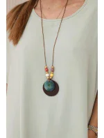 Nadrozmerná blúzka s príveskom mätovej farby Nadrozmerná blúzka s príveskom mätovej farby