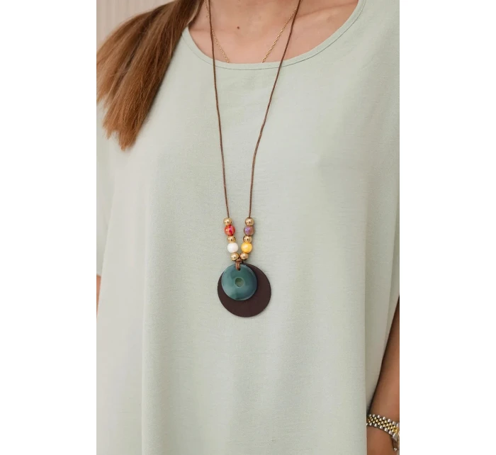 Nadrozmerná blúzka s príveskom mätovej farby Nadrozmerná blúzka s príveskom mätovej farby