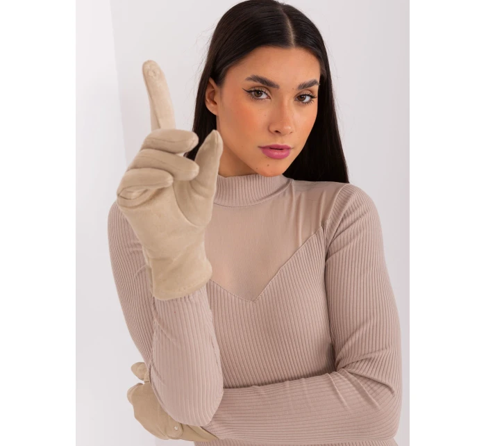 Rękawiczki AT RK model 19077596 beżowy - FPrice