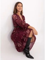 Sukienka IT SK bordowy model 21488908 - FPrice Sukienka IT SK bordowy model 21488908 - FPrice