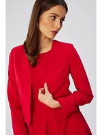 S368 Sako s otvorenou prednou časťou - červené