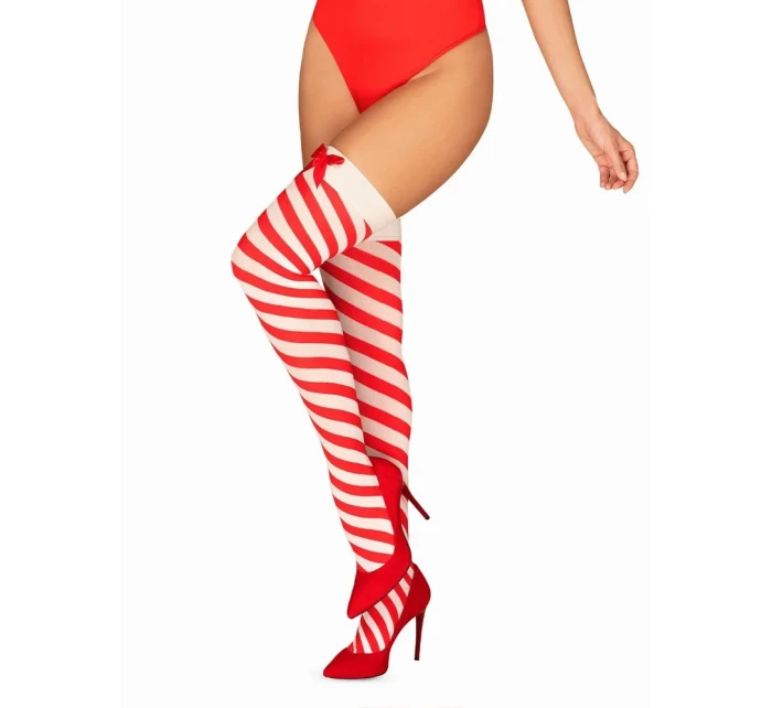 Vianočné pančuchy Kissmas stockings - Obsessive Vianočné pančuchy Kissmas stockings - Obsessive