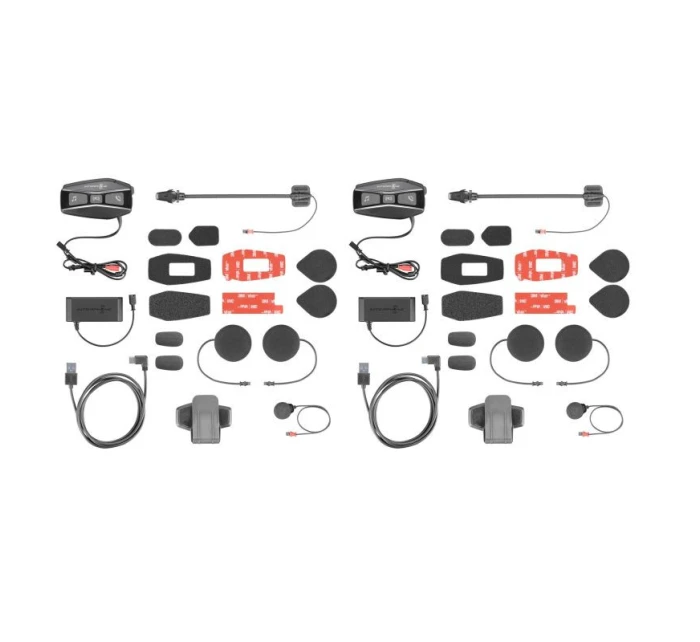 Interkom pre motocykle INTERPHONE U-COM 16, sada pre 2 prilby