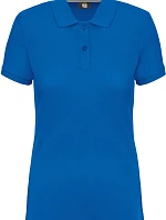 WK WK 275 Dámske pracovné polo z hrubej bavlny 20.W275 svetlo kráľovská modrá