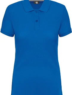 WK WK 275 Dámske pracovné polo z hrubej bavlny 20.W275 svetlo kráľovská modrá