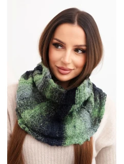 Dámsky vlnený mäkký golfový šál zimný KN21 zelený