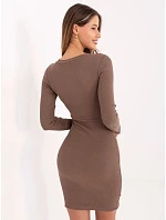 RV šaty SK 5131.18P svetlohnedé