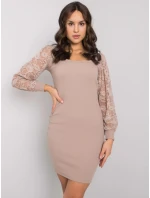 Šaty RV SK model 16328040 tmavě lila - FPrice Šaty RV SK model 16328040 tmavě lila - FPrice