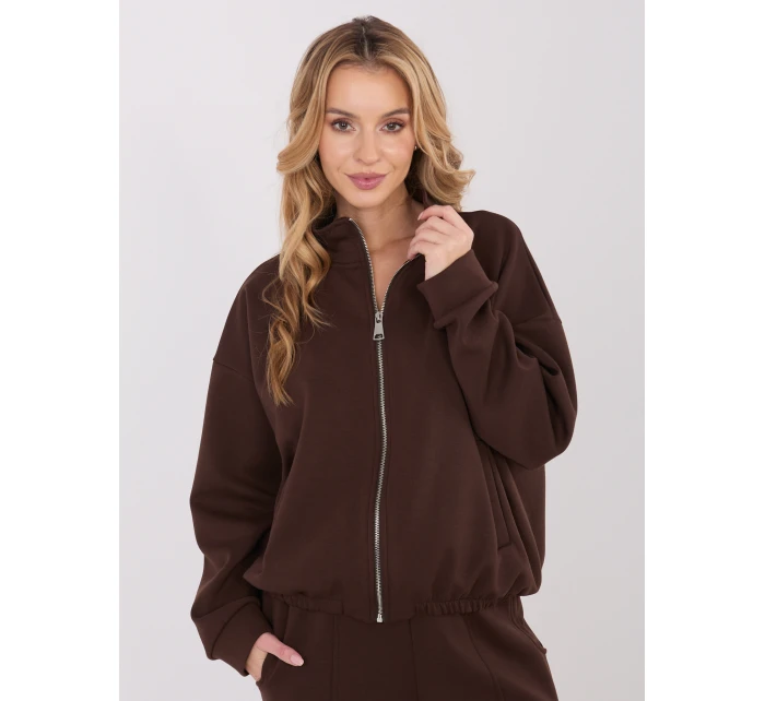 Bluza SM BL model 21782313 ciemny brązowy - FPrice Bluza SM BL model 21782313 ciemny brązowy - FPrice