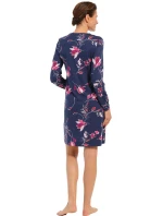 Dámska nočná košeľa 10232-100-2 tm. modrá so vzorom - Pastunette