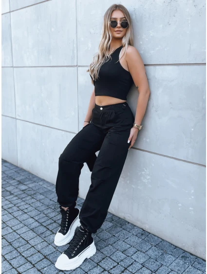 Dámské padákové kalhoty černé model 21970859 - FashionStreet