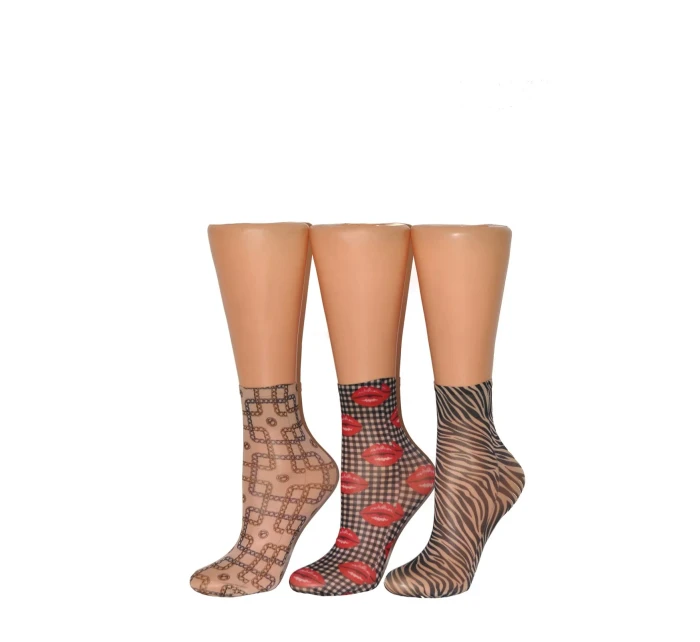 Dámske vzorované ponožky Magnetism lycra 20 den