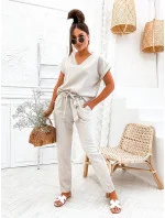 Béžová dámska súprava s bielizňou (751)