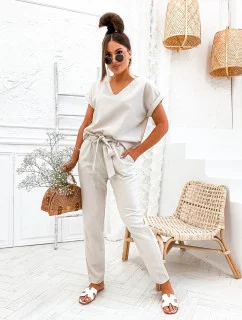 Béžová dámska súprava s bielizňou (751)