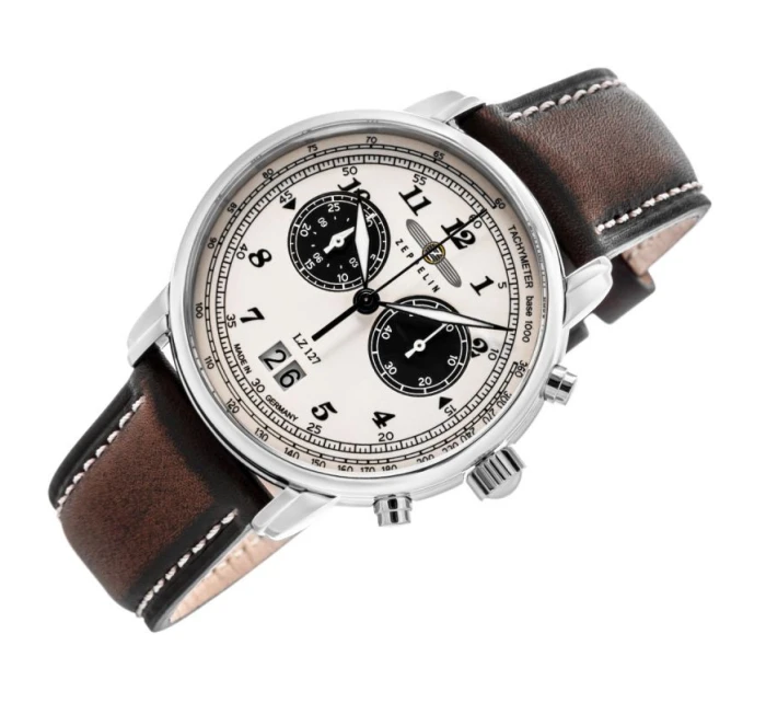 ZEPPELIN Graf Chronograph Pánske hodinky LZ 127 + BOX ZEPPELIN Graf Chronograph Pánske hodinky LZ 127 + BOX