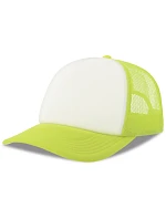Atlantis Headwear Rapper-S 5-panelová truckerová čiapka 33.0262 biela/žltá fluo Atlantis Headwear Rapper-S 5-panelová truckerová čiapka 33.0262 biela/žltá fluo
