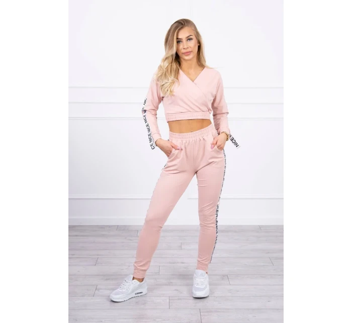 Sada s ozdobnými stuhami tmavo púdrovo ružová Sada s ozdobnými stuhami tmavo púdrovo ružová