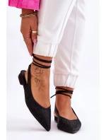 Wiązane Baleriny Z Dżetami Czarne Mavis Wiązane Baleriny Z Dżetami Czarne Mavis