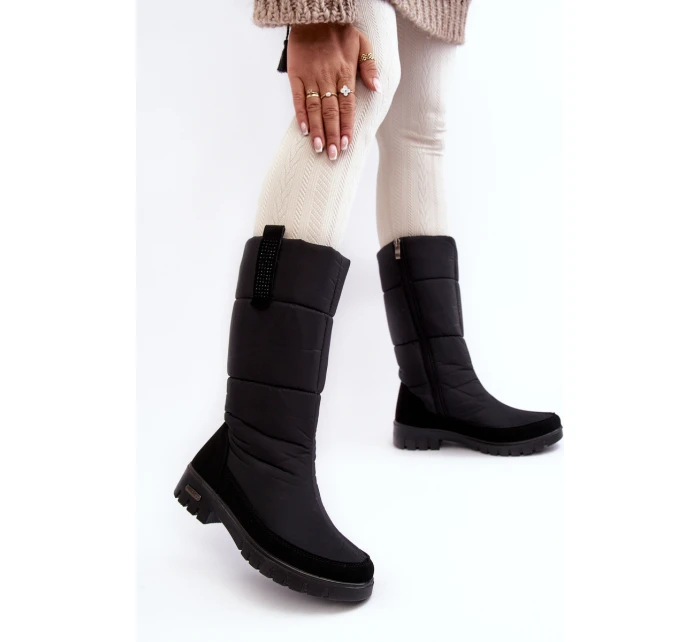 Dámské zateplené sněhule Progress model 21638605 Černé - Boto Dámské zateplené sněhule Progress model 21638605 Černé - Boto