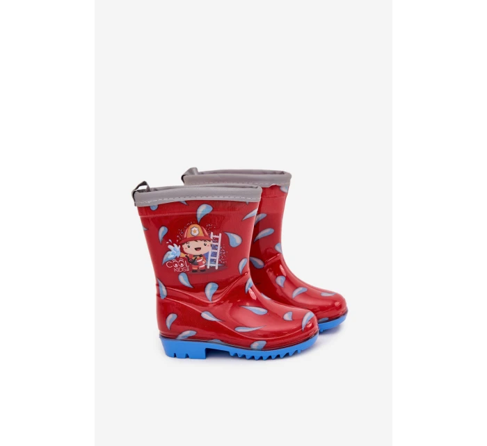 Dětské holínky hasič červené Breezly Dětské holínky hasič červené Breezly