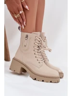 Dámske členkové topánky Vinceza so zateplením - béžové Dámske členkové topánky Vinceza so zateplením - béžové