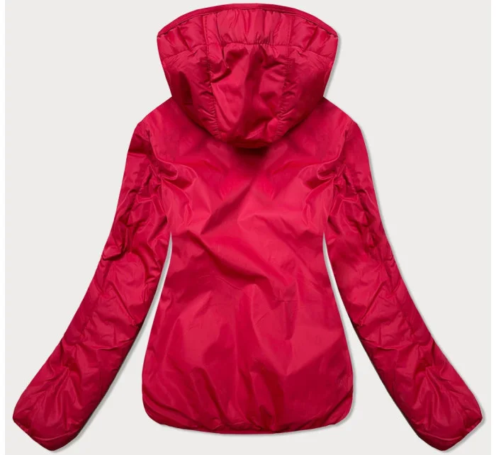Dámska krátka červená bunda 2 v 1 (H1029-29)