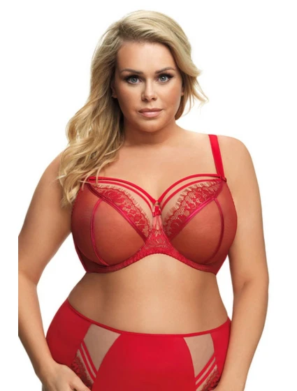 Dámska podprsenka 496 Paradise red - GORSENIA