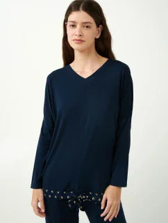 Pyžamo se zlatými detaily model 20515604 - Vamp