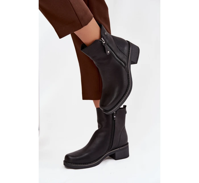 Dámské kotníkové boty na klínu s Černé model 21712131 - EVENTO Dámské kotníkové boty na klínu s Černé model 21712131 - EVENTO