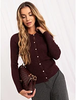 Sweter PM SW model 22361735 bordowy - FPrice