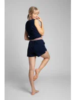 Dámské šortky na spaní modř model 18758567 - LaLupa Dámské šortky na spaní modř model 18758567 - LaLupa