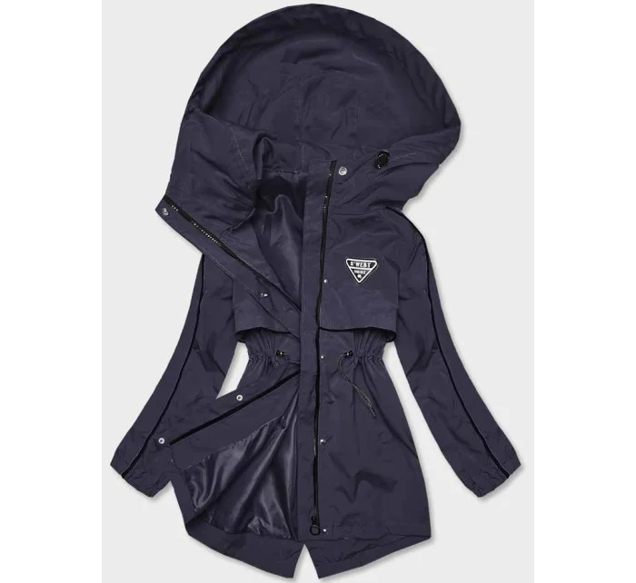 Tmavě modrá tenká dámská bunda s podšívkou model 18019142 - S'WEST