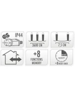 VIANOČNÝ STROMČEK SVETELNÁ REŤAZ 480 VIEDOL ČASOVAČ TEPLÁ BIELA PRIEHĽADNÝ DRÔT