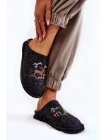 Domowe Papcie Big Star KK276018 Czarno-Beżowe Domowe Papcie Big Star KK276018 Czarno-Beżowe