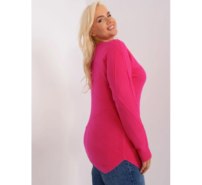 Sweter PM SW PM model 18949240 fuksjowy - FPrice Sweter PM SW PM model 18949240 fuksjowy - FPrice