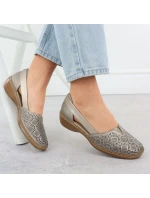 Dámska kožená pohodlná obuv lilac Rieker 41351-90